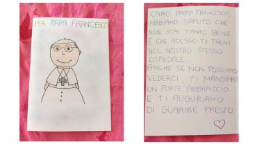 Niños de la sala de oncología del Hospital Gemelli escriben al Papa