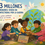 Viven 473 millones de menores en zonas afectadas por la guerra